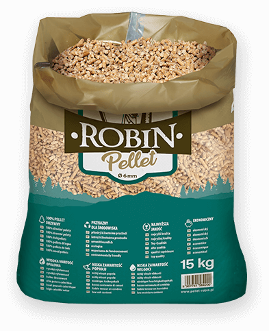 worek pelletu opałowego Robin do kupienia w Strzelinie lub sklepie internetowym